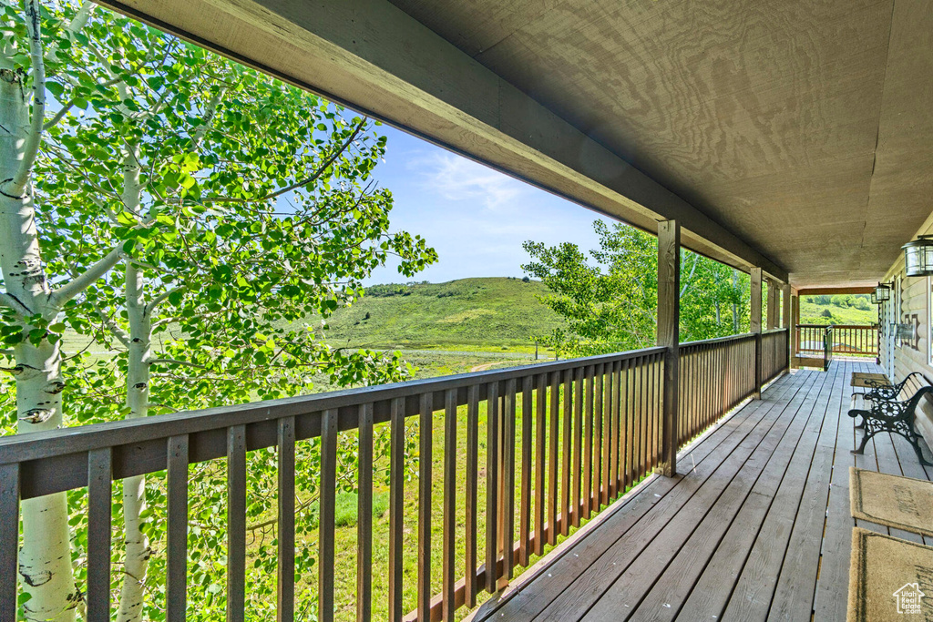 View of deck