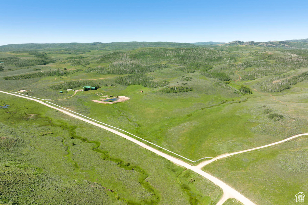 Aerial view with a rural view