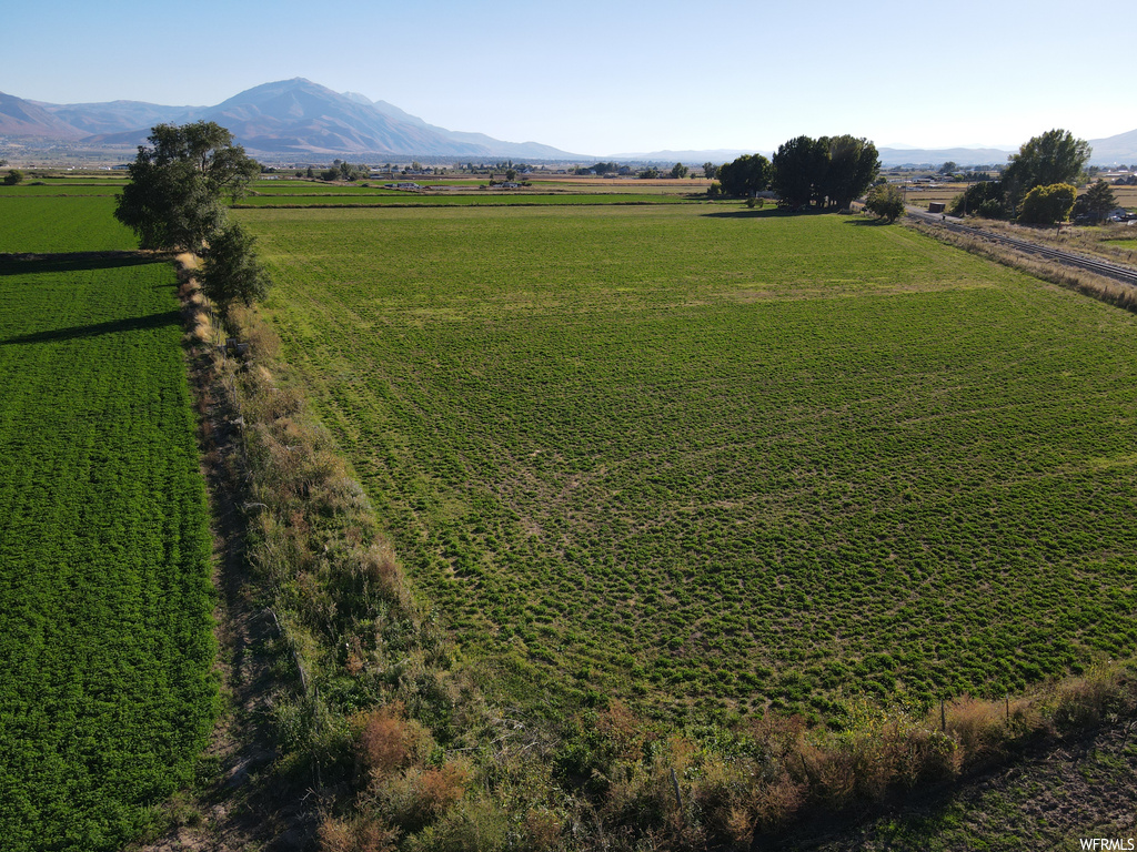 View of mountain feature with a rural view