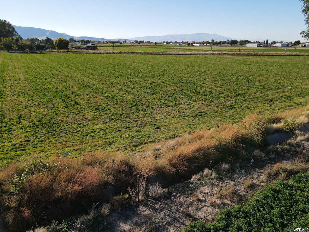 Exterior space featuring a rural view and a mountain view