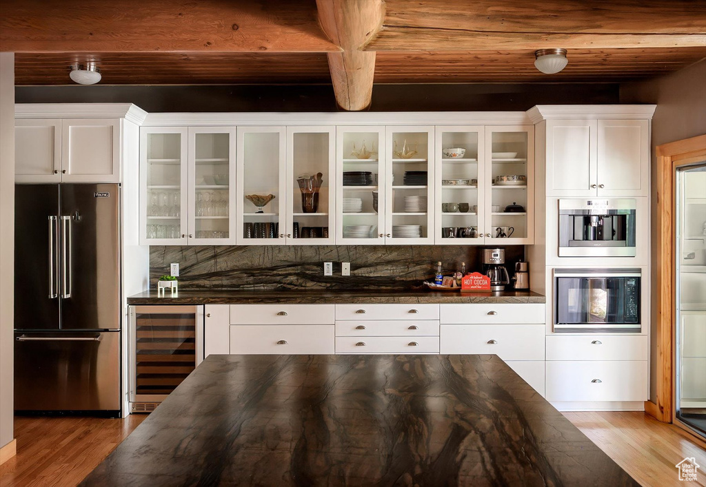 Pantry with beverage cooler