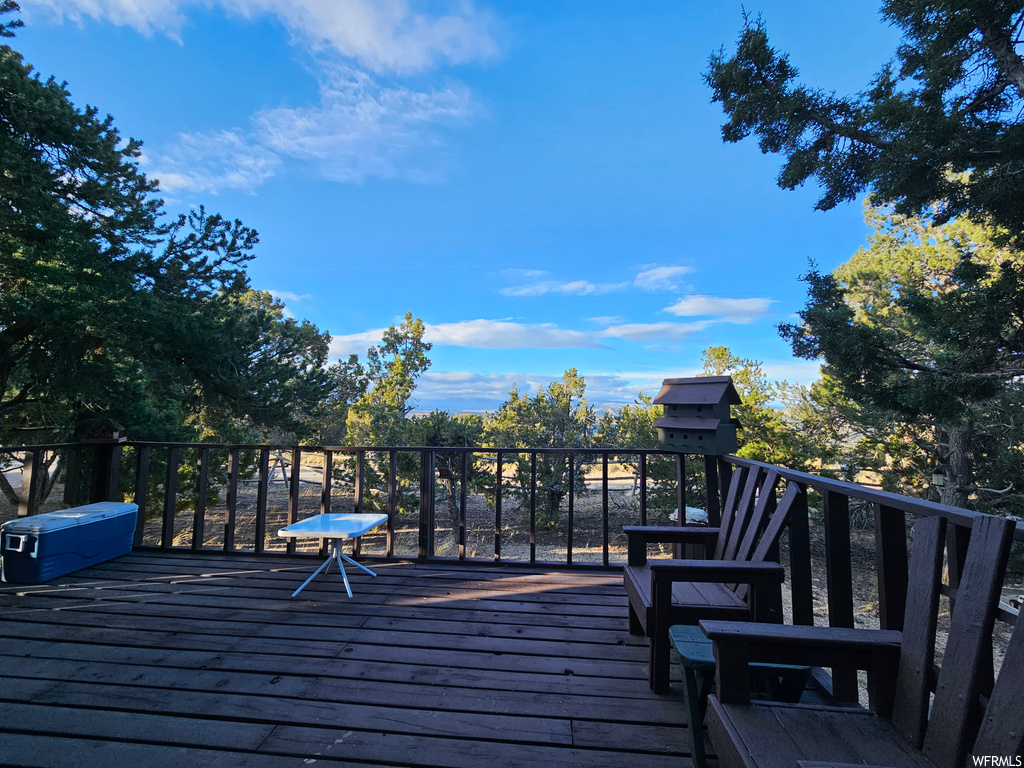 View of wooden terrace