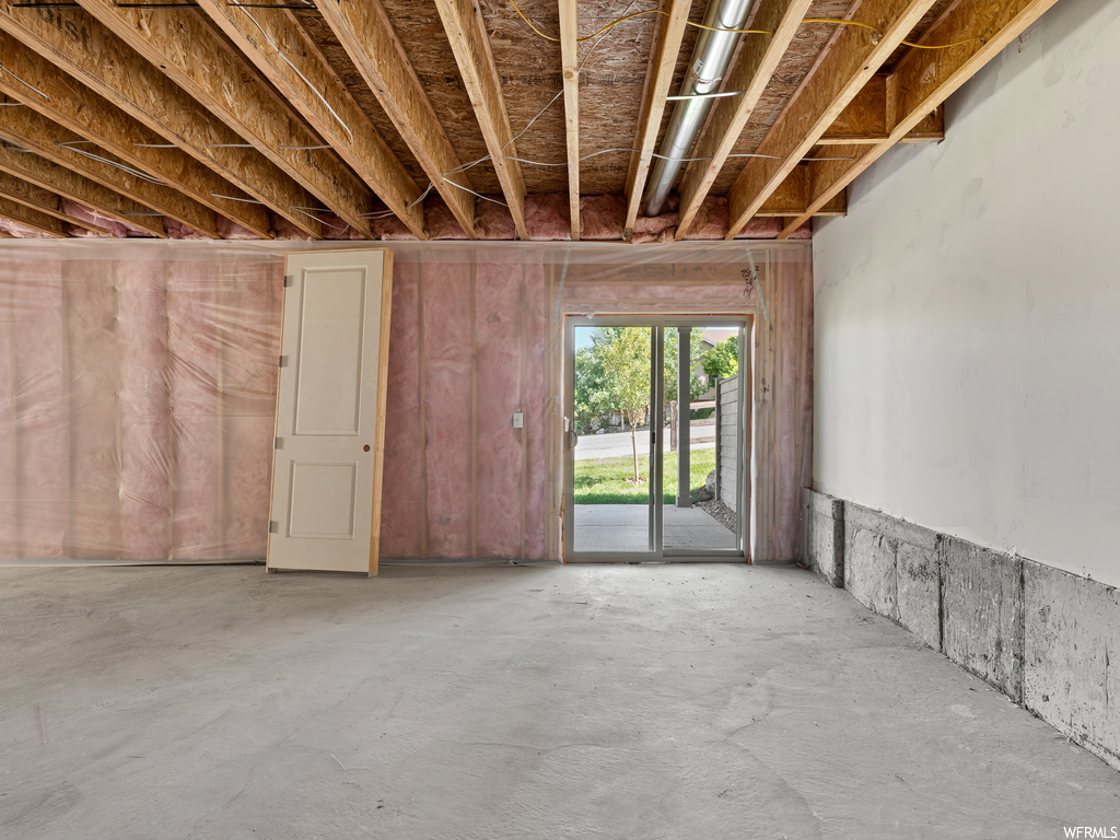 View of basement