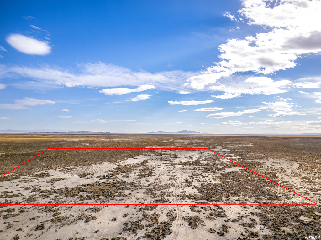 Aerial view featuring a rural view