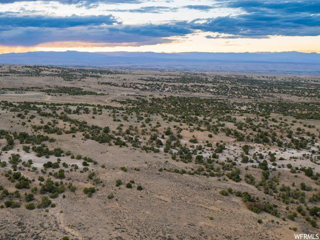 View of aerial view at dusk