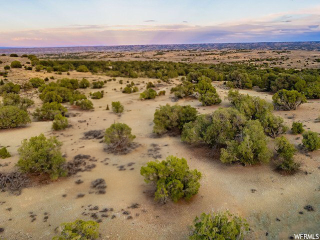 View of aerial view at dusk