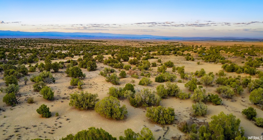 View of aerial view at dusk