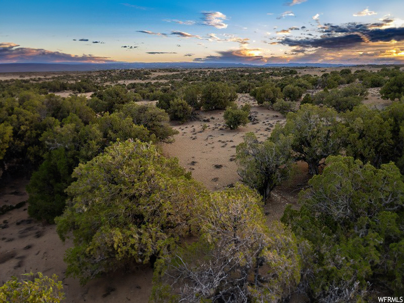 View of aerial view at dusk