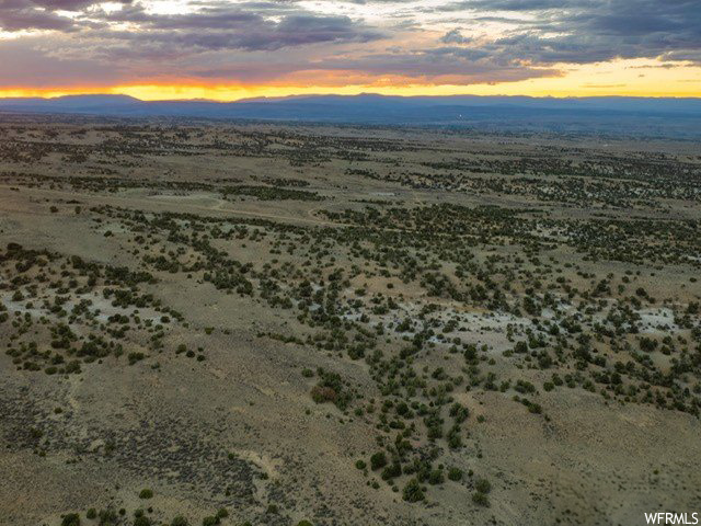 View of aerial view at dusk