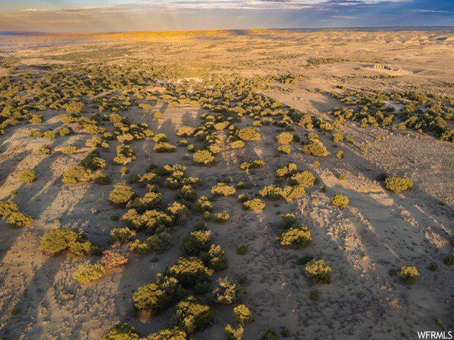 View of aerial view at dusk