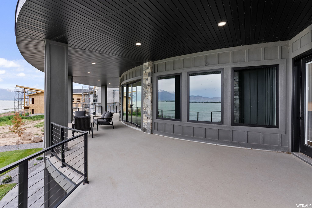 View of patio / terrace featuring a balcony