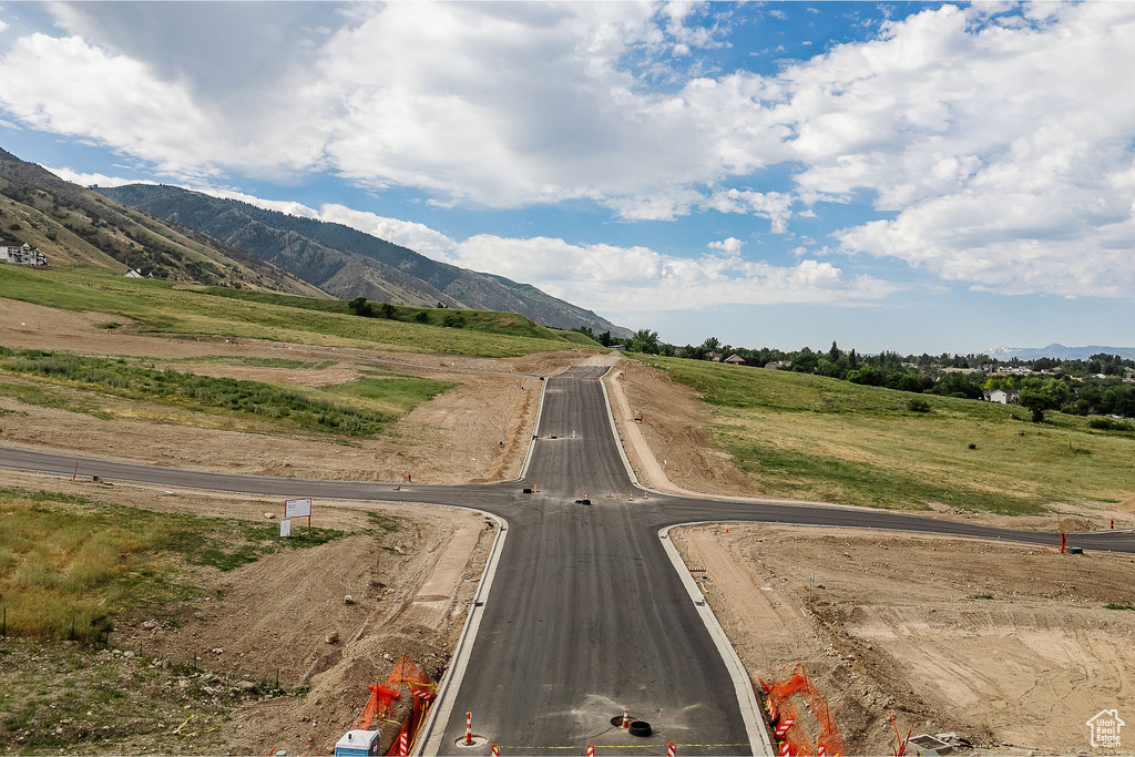 View of road with a mountain view and a rural view