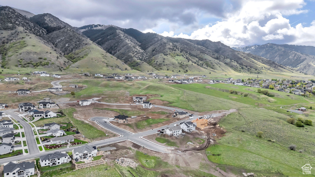 View of mountain feature with a residential view