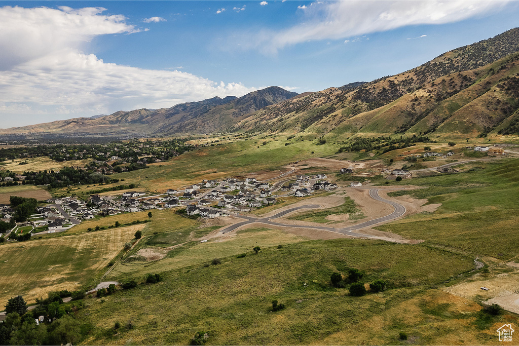 View of mountain feature with a rural view
