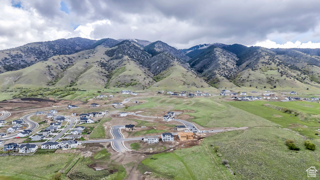 View of mountain feature with a residential view