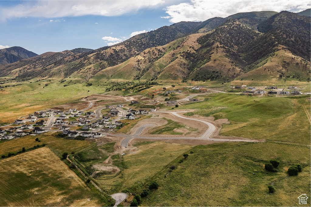 View of mountain feature with a rural view