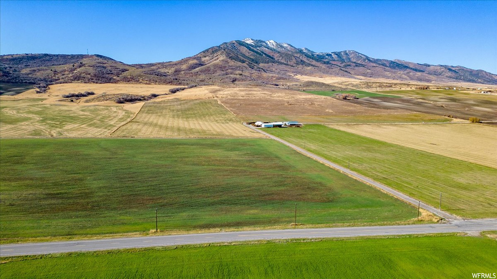 View of mountain feature featuring a rural view