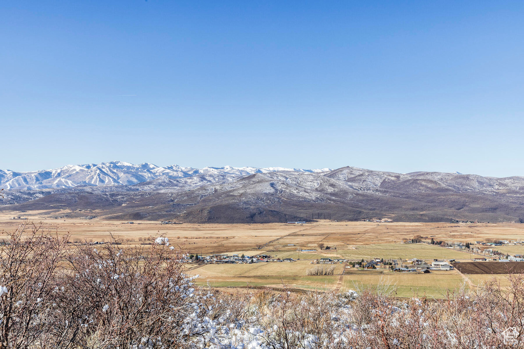 Property view of mountains featuring a rural view