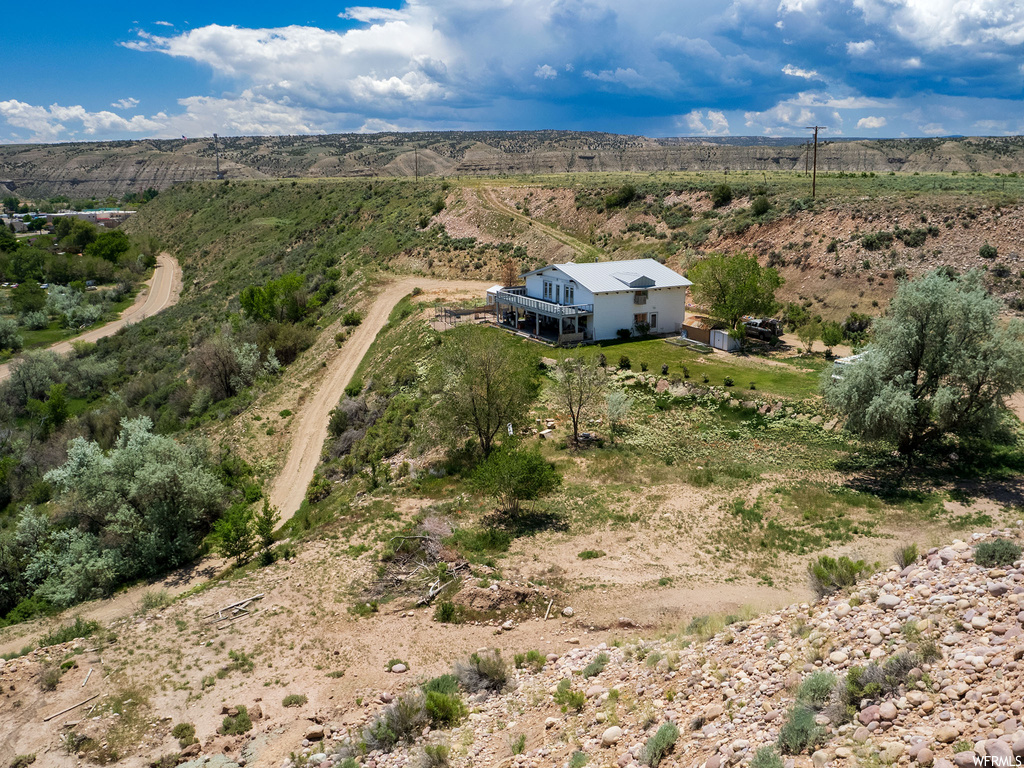 Bird's eye view with a rural view