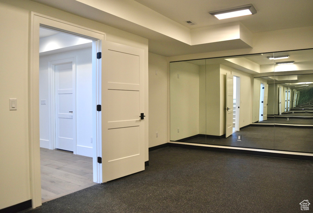 Interior space featuring wood-type flooring