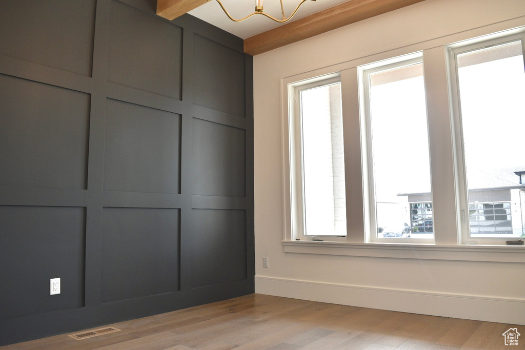 Interior space featuring light wood-type flooring