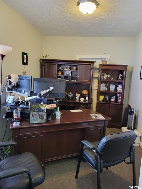 View of carpeted office space