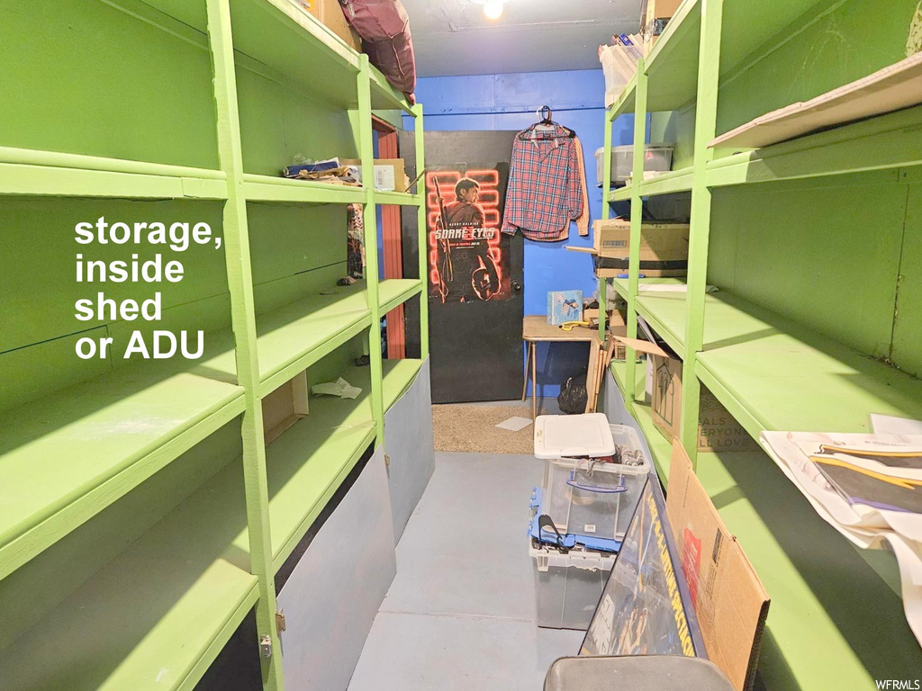 View of storage area