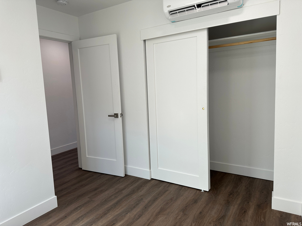 Closet featuring a wall mounted air conditioner