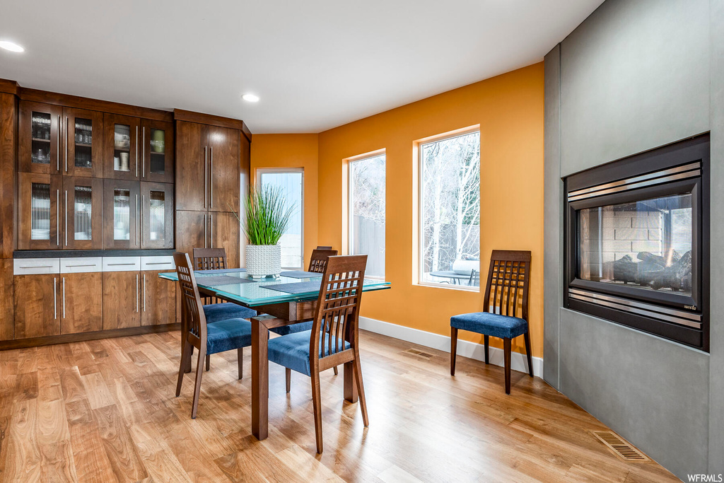 Dining room featuring light hardwood / wood-style floors