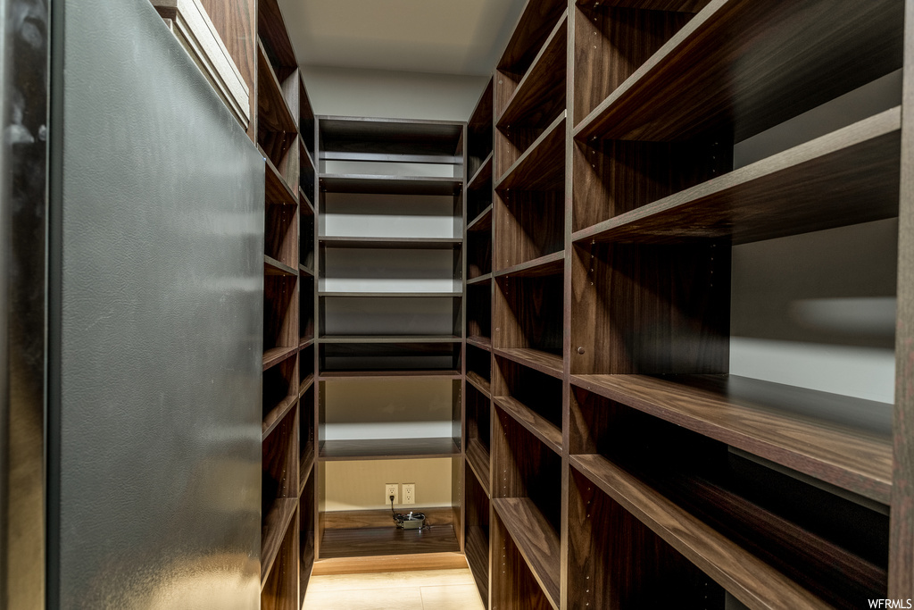 Interior space featuring light hardwood / wood-style floors