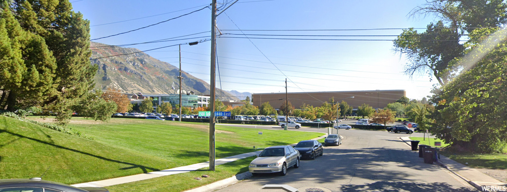 View of street featuring a mountain view