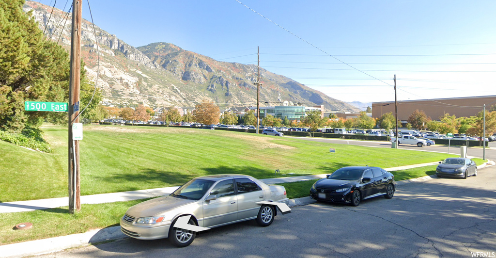 View of road featuring a mountain view