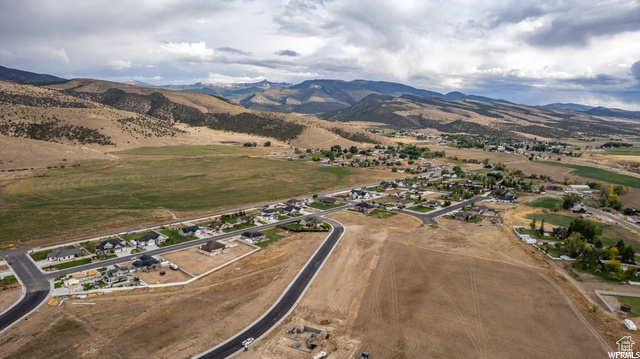 Drone / aerial view featuring a rural view and a mountain view