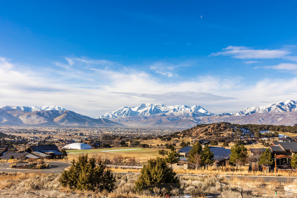 View of mountain background