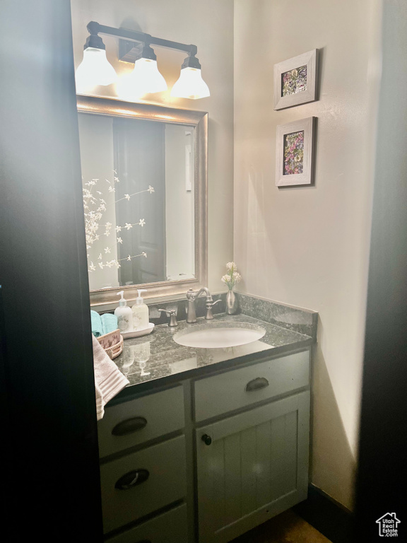 Bathroom with large vanity