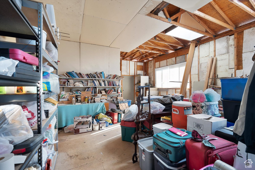 View of storage area