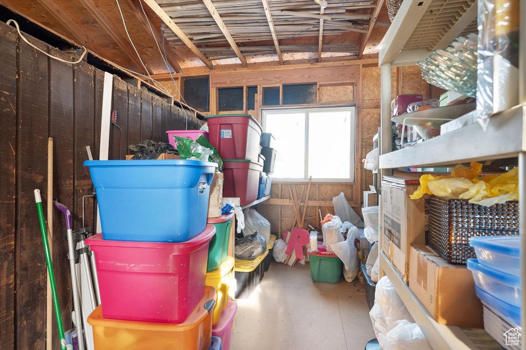 View of storage area
