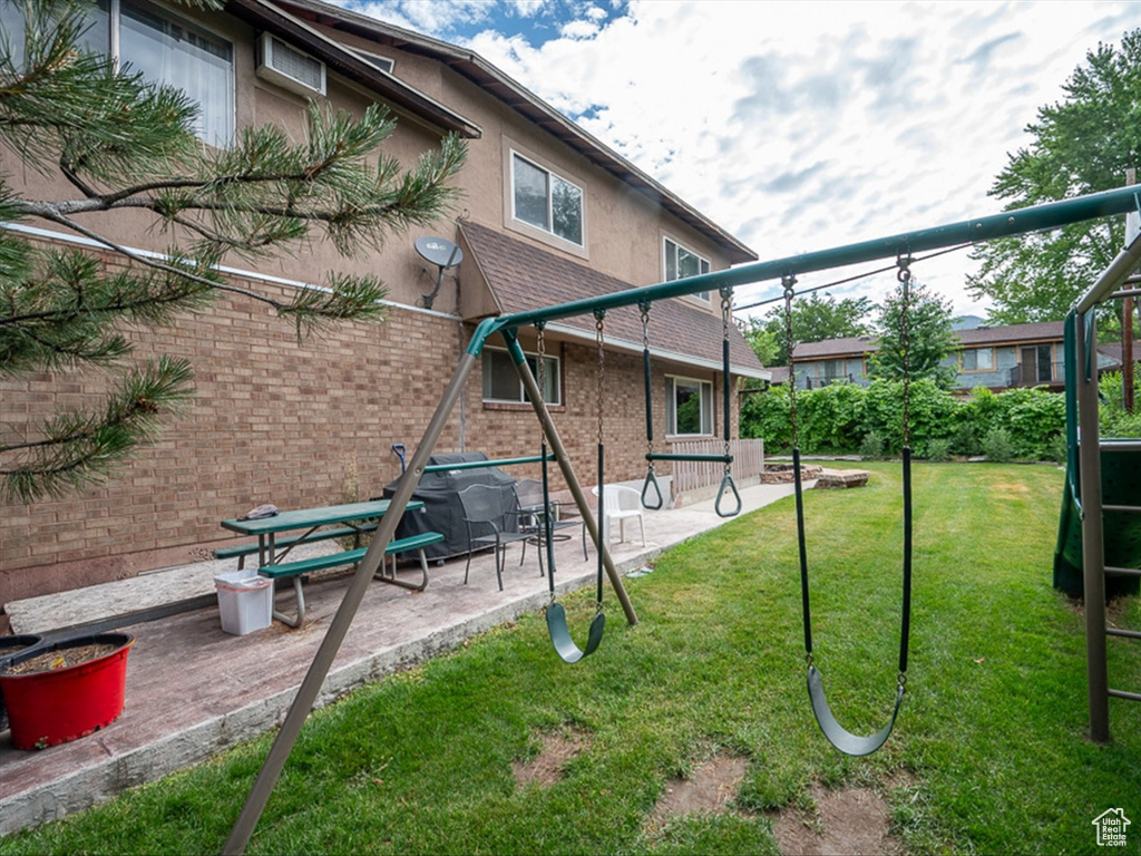 View of yard featuring a patio area
