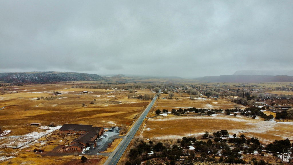 Bird\'s eye view with a rural view
