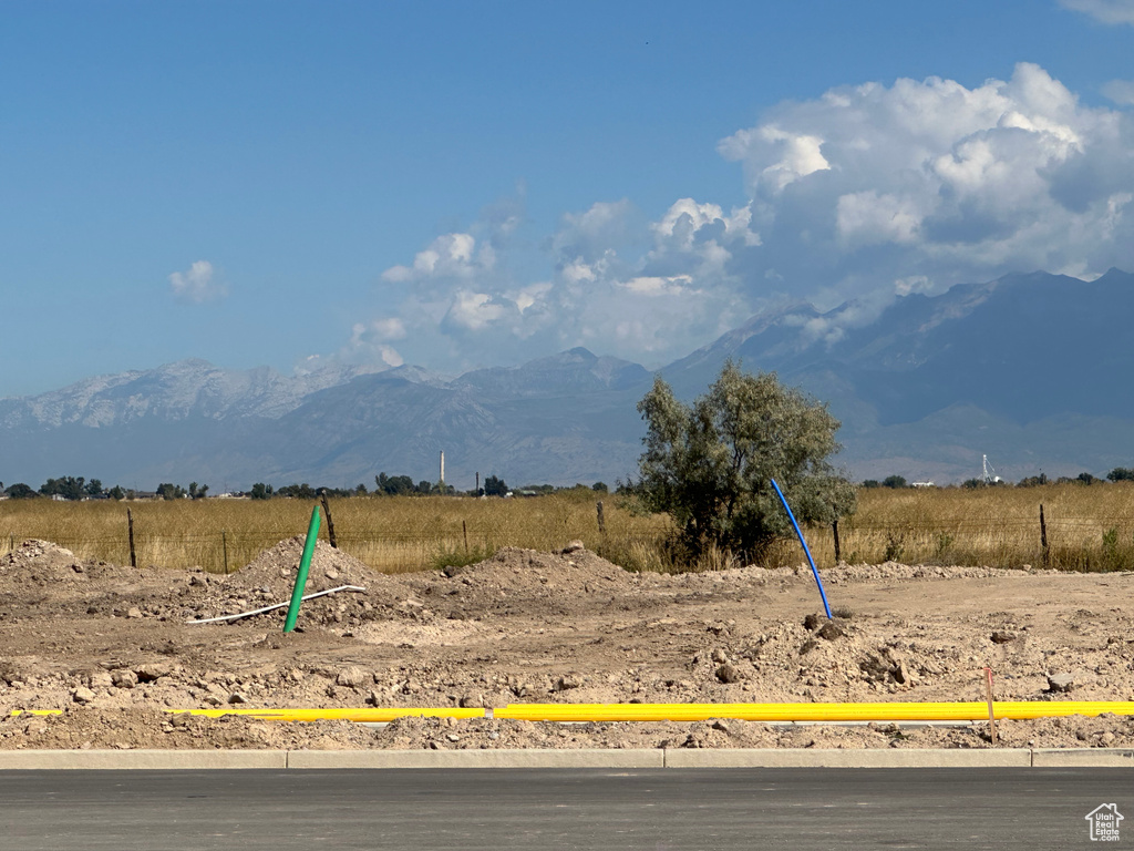 View of mountain feature featuring a rural view