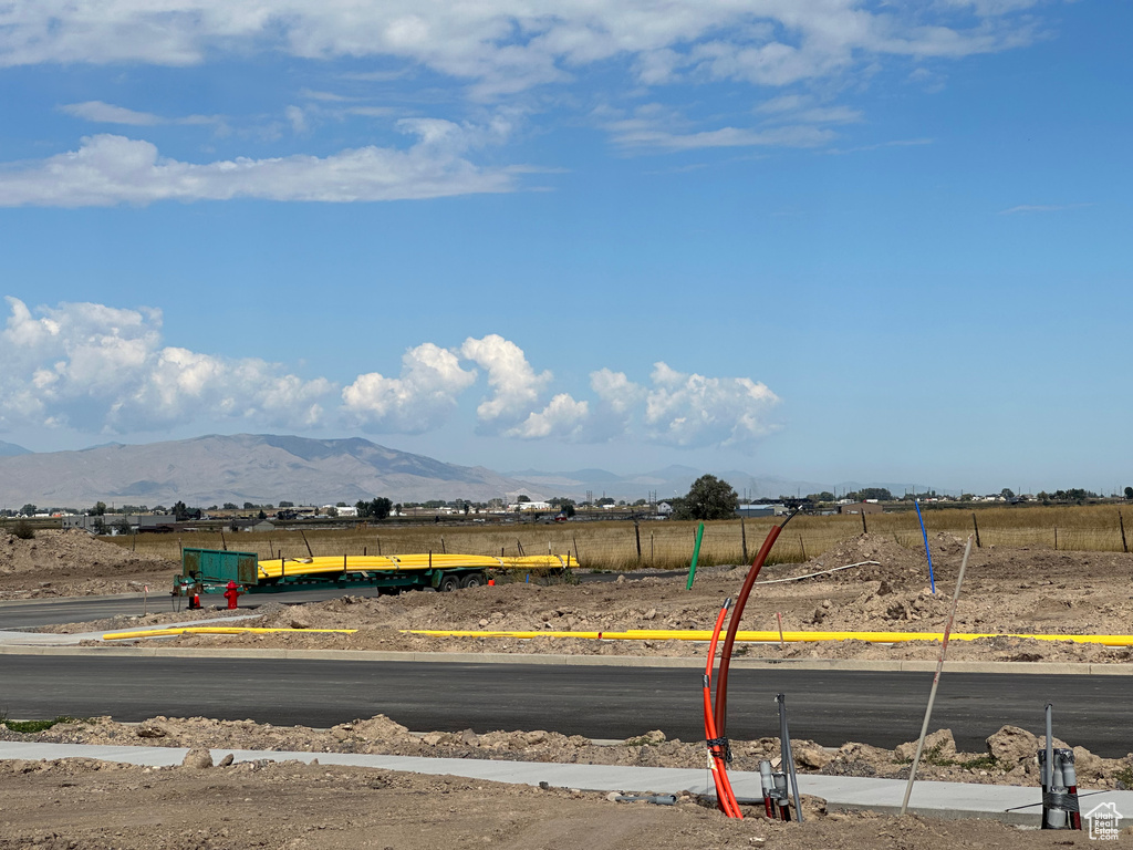 View of street featuring a mountain view