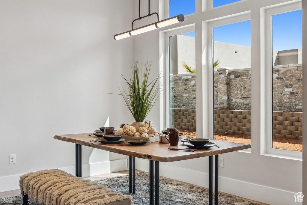Interior space with a wealth of natural light