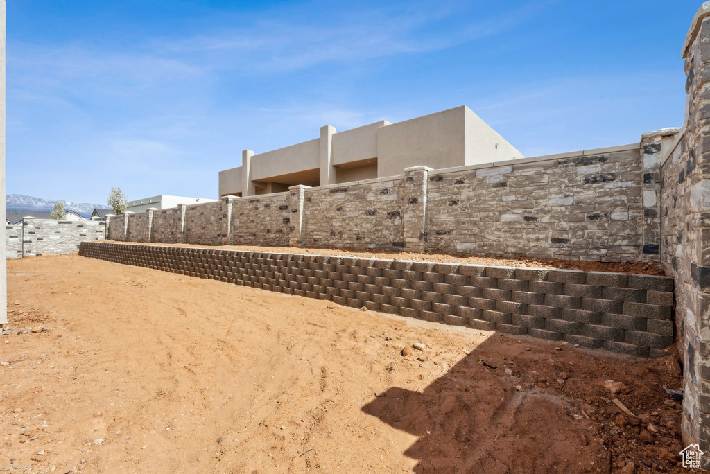 Exterior space featuring fence