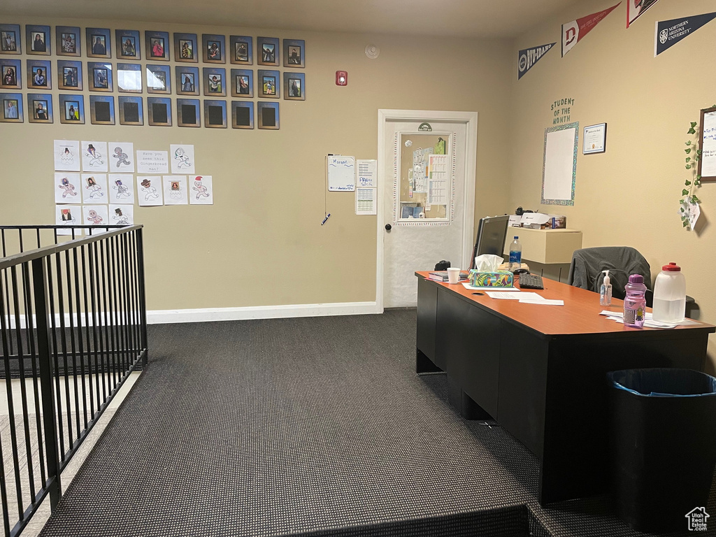 View of carpeted office