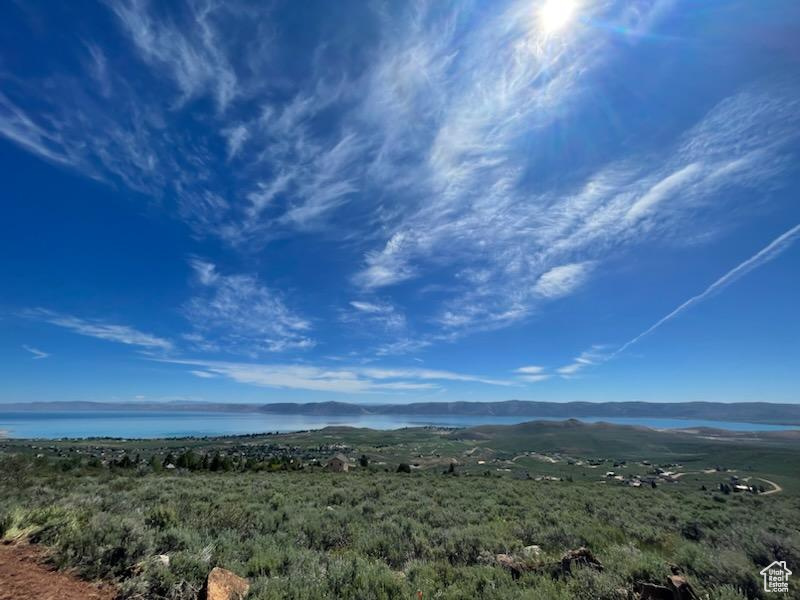 Mountain view with a water view