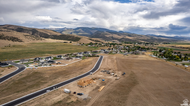 Drone / aerial view featuring a rural view and a mountain view
