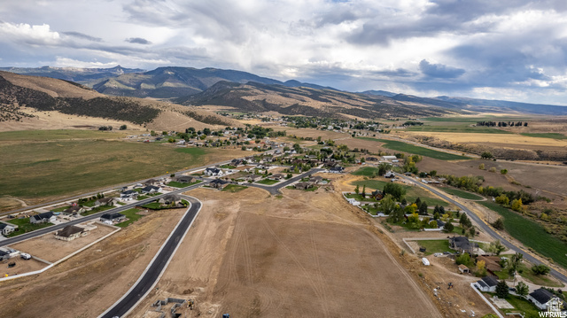 Aerial view featuring a mountain view and a rural view
