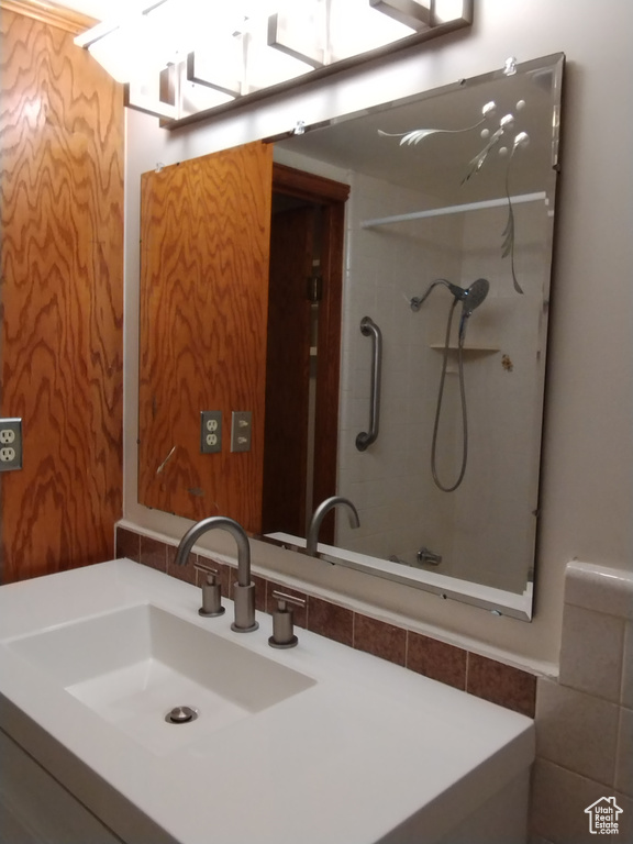 Bathroom with large vanity