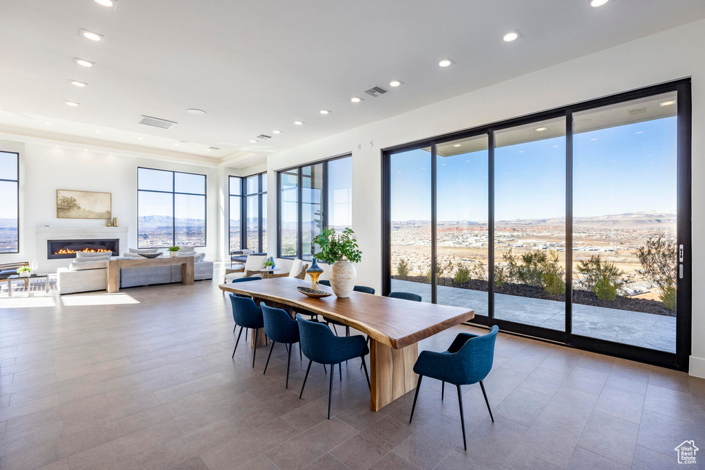 View of dining space