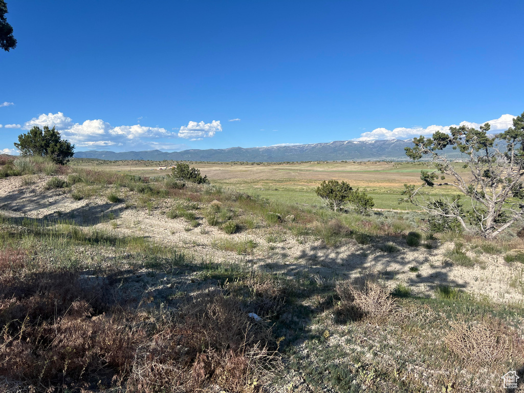 Mountain view featuring a rural view